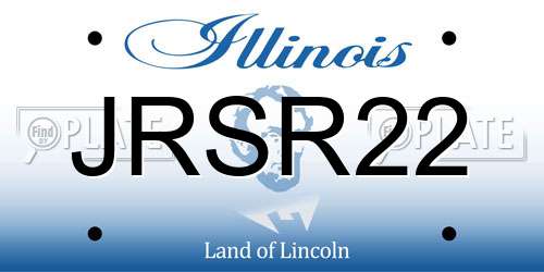 JRSR22 Illinois License Plate
