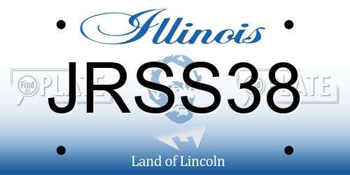 JRSS38 Illinois License Plate