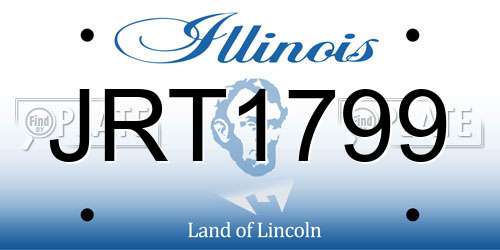 JRT1799 Illinois License Plate