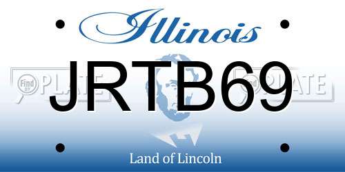 JRTB69 Illinois License Plate