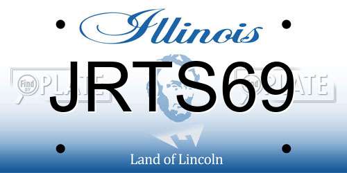 JRTS69 Illinois License Plate