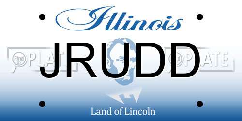 JRUDD Illinois License Plate