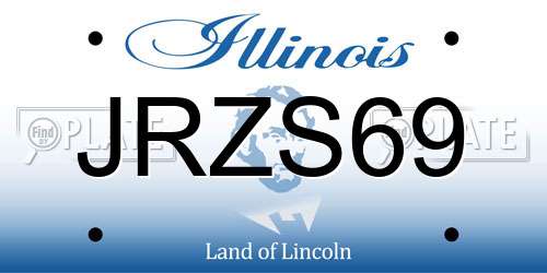 JRZS69 Illinois License Plate