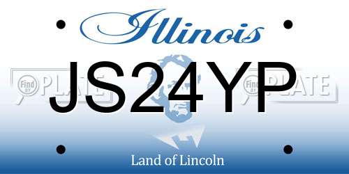 JS24YP Illinois License Plate