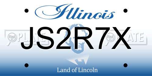 JS2R7X Illinois License Plate