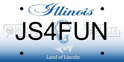 JS4FUN Illinois License Plate