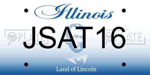 JSAT16 Illinois License Plate