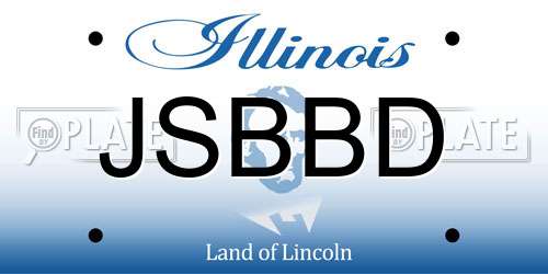 JSBBD Illinois License Plate