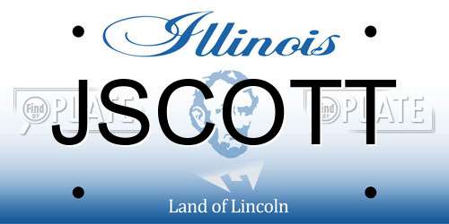 JSCOTT Illinois License Plate