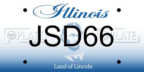 JSD66 Illinois License Plate