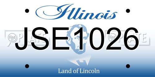 JSE1026 Illinois License Plate