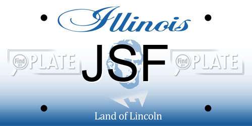 JSF Illinois License Plate