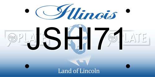 JSHI71 Illinois License Plate