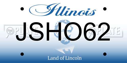 JSHO62 Illinois License Plate