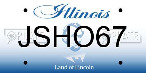 JSHO67 Illinois License Plate