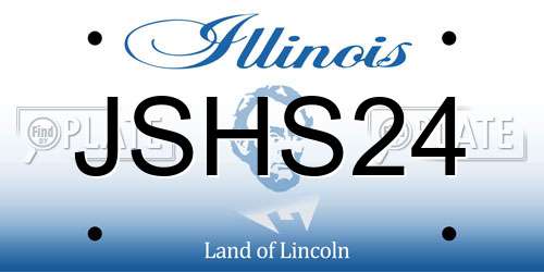 JSHS24 Illinois License Plate