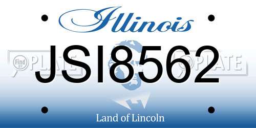 JSI8562 Illinois License Plate