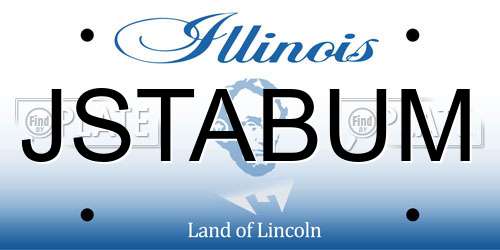 JSTABUM Illinois License Plate
