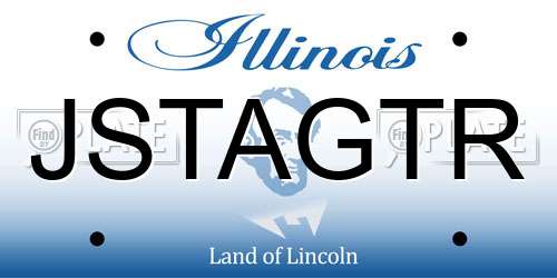 JSTAGTR Illinois License Plate