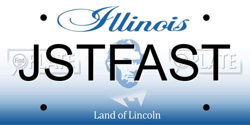 JSTFAST Illinois License Plate