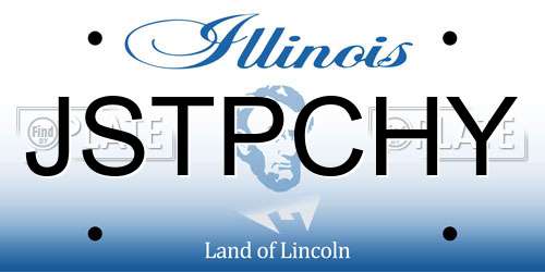 JSTPCHY Illinois License Plate