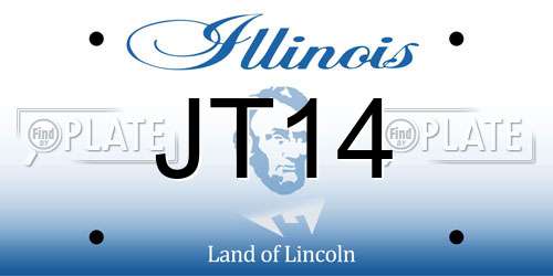 JT14 Illinois License Plate