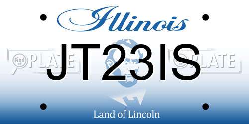 JT23IS Illinois License Plate