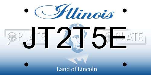 JT2T5E Illinois License Plate