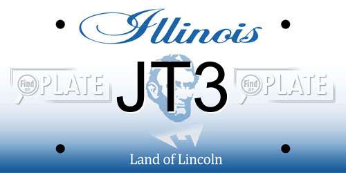 JT3 Illinois License Plate