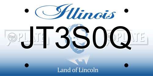 JT3S0Q Illinois License Plate