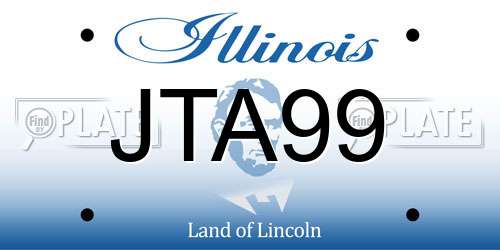 JTA99 Illinois License Plate