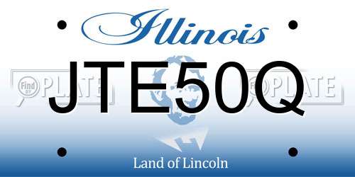 JTE50Q Illinois License Plate