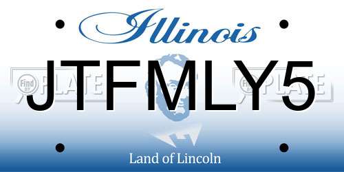 JTFMLY5 Illinois License Plate