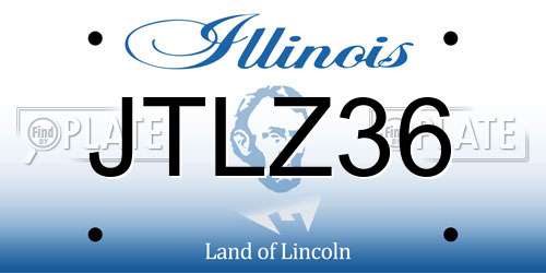 JTLZ36 Illinois License Plate