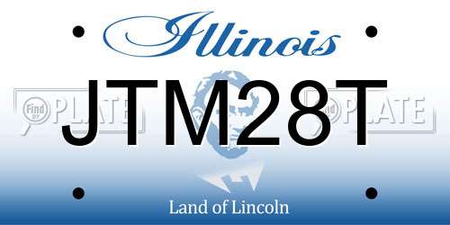 JTM28T Illinois License Plate