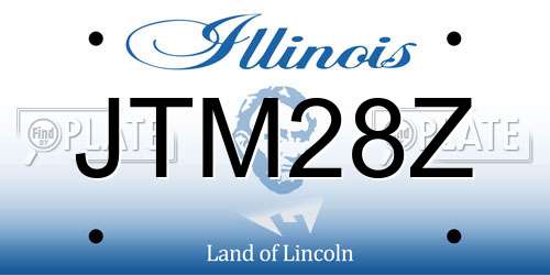 JTM28Z Illinois License Plate
