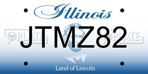 JTMZ82 Illinois License Plate