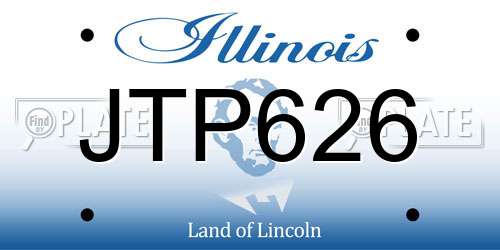 JTP626 Illinois License Plate