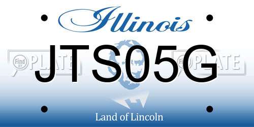 JTS05G Illinois License Plate
