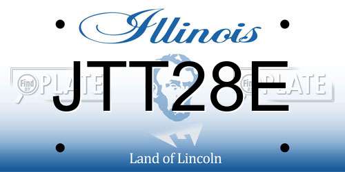 JTT28E Illinois License Plate