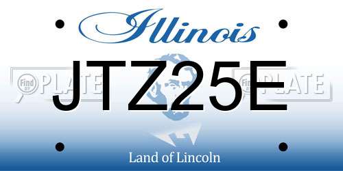 JTZ25E Illinois License Plate