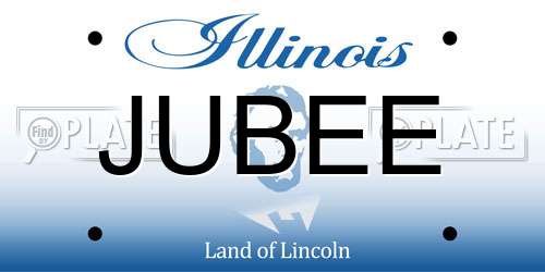JUBEE Illinois License Plate