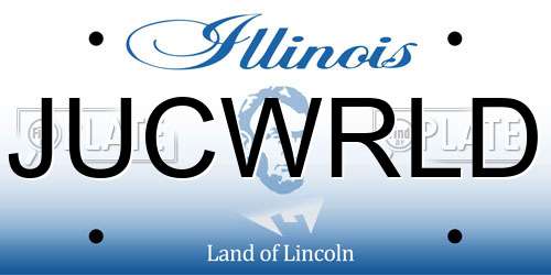 JUCWRLD Illinois License Plate