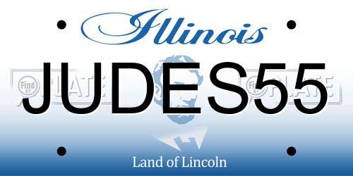 JUDES55 Illinois License Plate