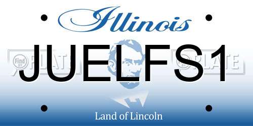 JUELFS1 Illinois License Plate