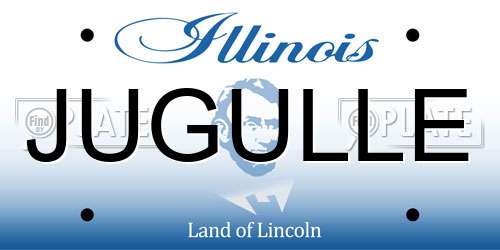 JUGULLE Illinois License Plate