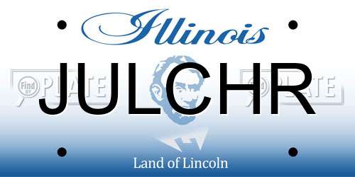 JULCHR Illinois License Plate