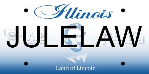 JULELAW Illinois License Plate