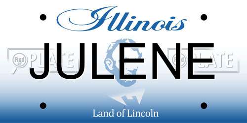 JULENE Illinois License Plate