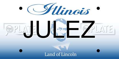 JULEZ Illinois License Plate